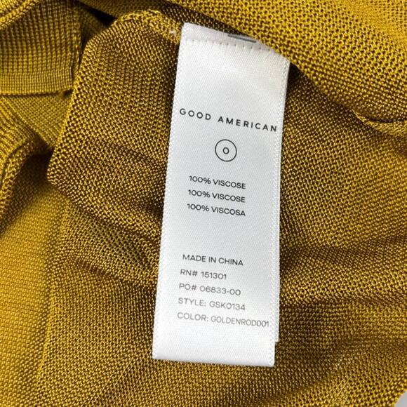 Good American Sheer Button-up Polo Shirt NEW - Picture 5 of 9